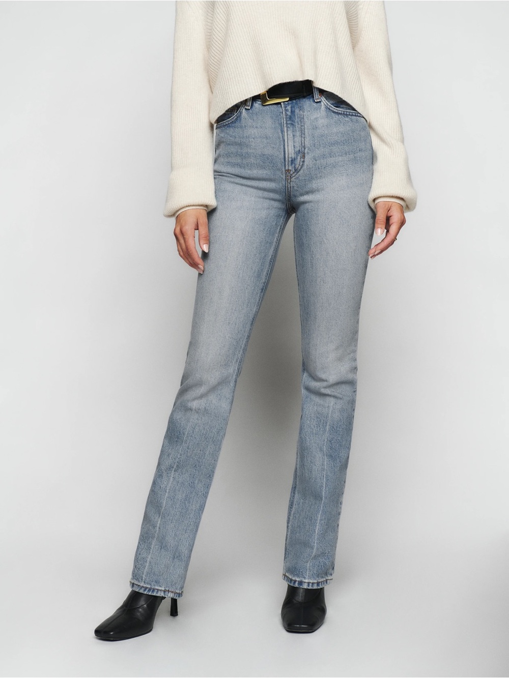 Reformation Jeans Peyton High Rise Bootcut Malta Wash Size 29